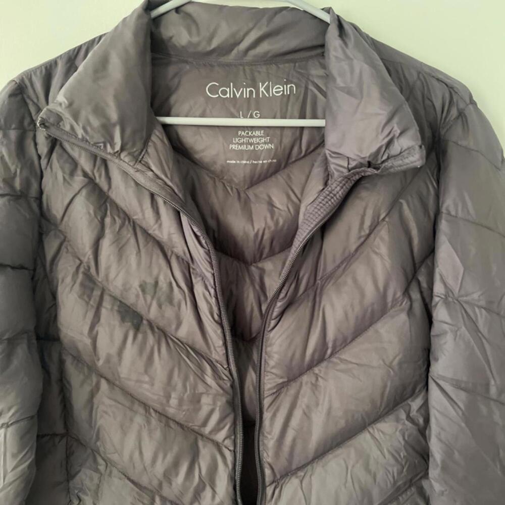 Calvin Klein Gray Down-Packable Puffer Jacket Wom… - image 3